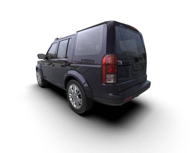 modern lüks siyah SUV araba