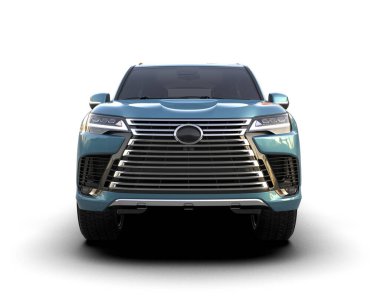 Arka planda lüks bir araba, 3 boyutlu.