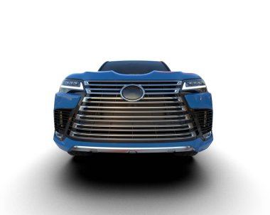 Siyah arka planda modern lüks bir araba. 3d illüstrasyon - oluşturma