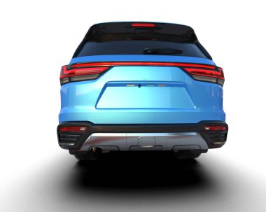 Beyaz arkaplandaki araba.