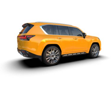 sarı modern araba - arka plan