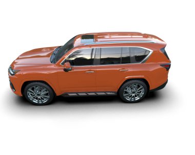 turuncu modern araba beyaz sırtlı.