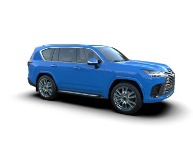 Mavi lüks cip. 3d oluşturma.