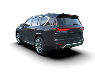 Siyah lüks cip. Modern lüks iş konsepti. 3d oluşturma.