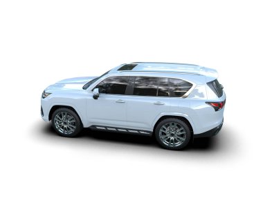 Beyaz cip beyaz bir arkaplanda izole edilmiş. 3d oluşturma