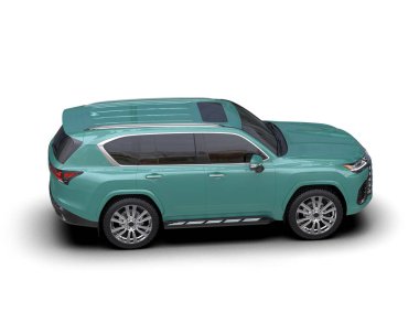 Modern şehir minicar izole. 3d illüstrasyon