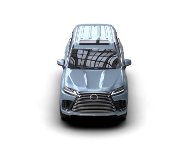 Gri arka planda modern araba