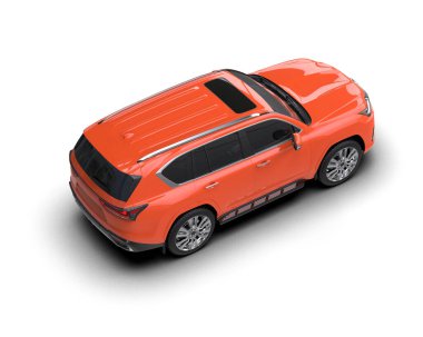 modern SUV arabası - 3D render