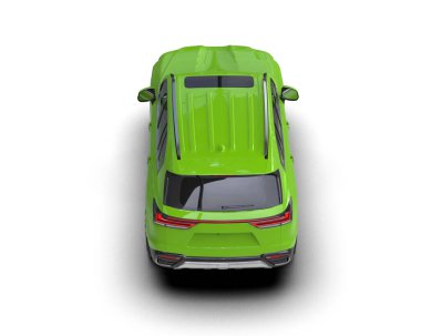 beyaz arka planda modern araba