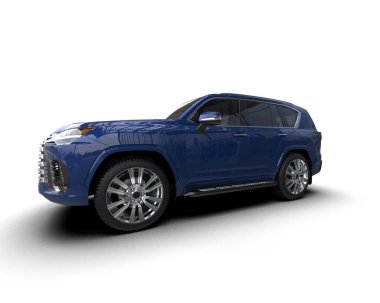 Lüks mavi SUV araba