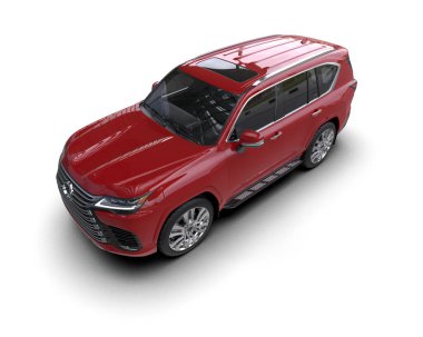 modern otomobil arka planda izole edildi