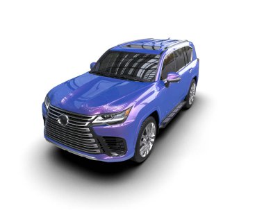 Lüks modern araba. 3d illüstrasyon