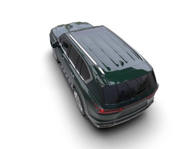 Beyaz arkaplandaki araba.