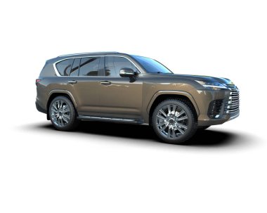 Beyaz arkaplandaki araba