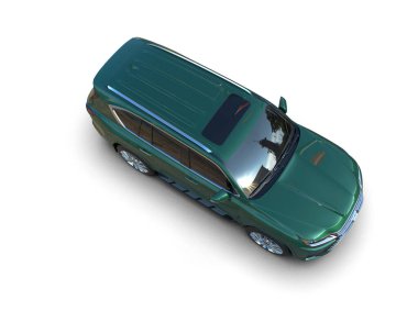 beyaz arka planda modern araba