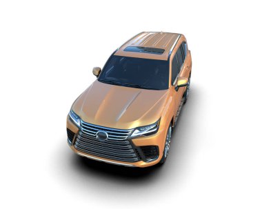 Hafif arka planda lüks bir iş arabası.