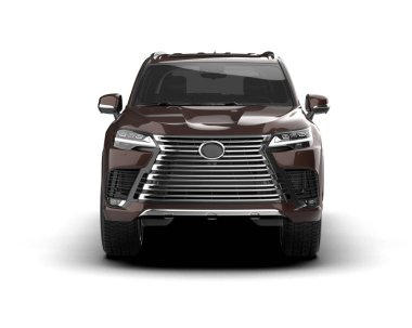 Lüks siyah aile cipi beyaz arka planda izole edilmiş.