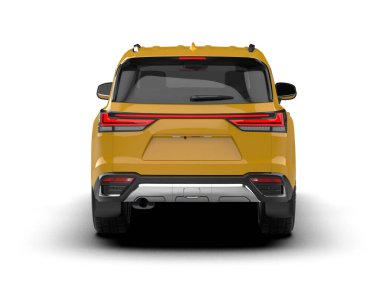 Modern araba manzarası. 3d oluşturma