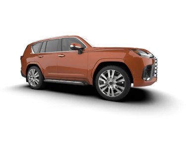 beyaz zemin üzerine kırmızı spor araba.