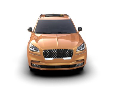 beyaz arka planda araba sedan, 3 boyutlu..