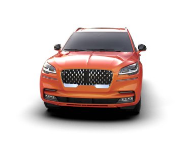 Lüks araba beyaz arka planda modern araba