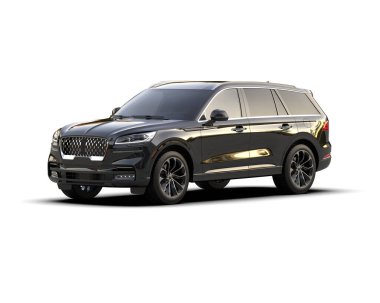 lüks siyah modern araba - 3 boyutlu