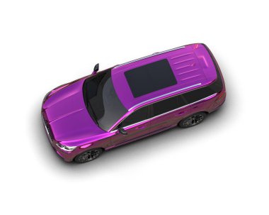 araba beyaz arkaplanda izole edildi.