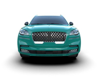 Modern lüks araba beyaz zemin üzerine