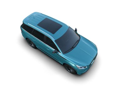 mavi modern lüks araba