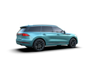 beyaz arkaplanda modern araba