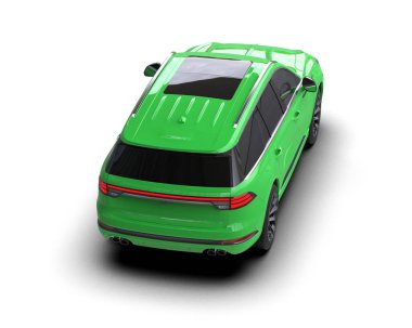 yeşil modern araba - arka plan