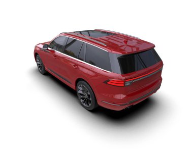 modern lüks araba beyaz arka planda izole edilmiş