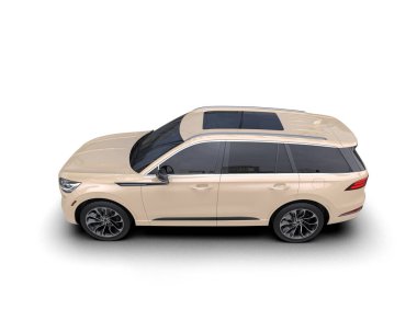 Stüdyoda beyaz arka planda modern lüks araba.