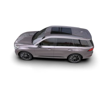 beyaz arkaplanda modern araba