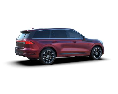 3 boyutlu görüntüleme. beyaz arkaplanda SUv