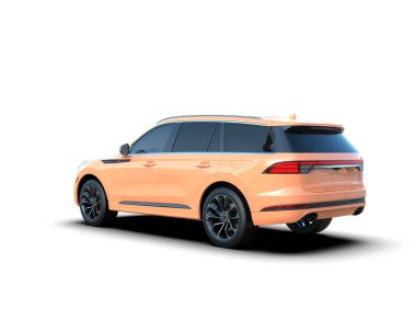 Lüks Spor Araba Beyaz Arkaplanda İzole Edildi