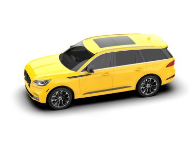 Bir arabanın 3 boyutlu çizimi - bir arabada konsept