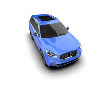 Gri arka planda modern lüks bir araba. 3d oluşturma