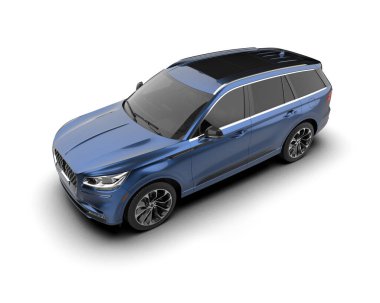 Beyaz zemin üzerine mavi Suv