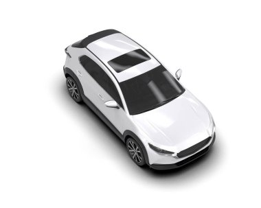 Modern bir arabanın 3 boyutlu görüntüsü