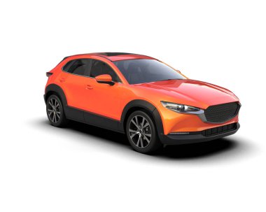 modern kırmızı spor araba - 3D görüntüleme