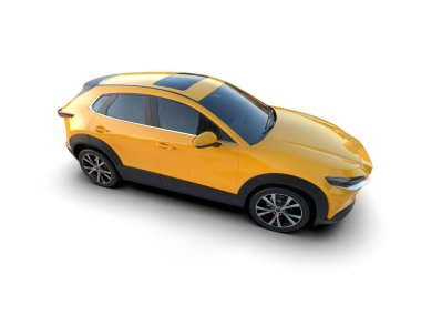 araba, sedan, 3D görüntü