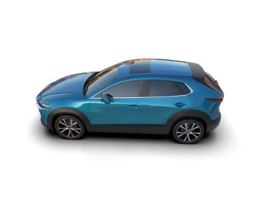 Stüdyo ortamında daha az genel bir konsept arabanın 3 boyutlu çizimi