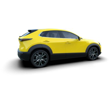 Siyah arka planda bir araba. yüksek kaliteli fotoğraf