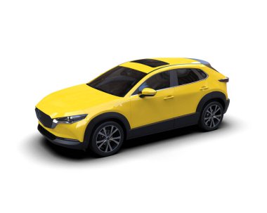 Modern bir arabanın 3 boyutlu görüntüsü