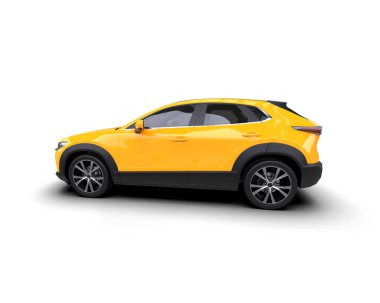 Sarı ve siyah renkli modern SUV