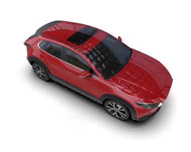 Kırmızı Modern spor araba