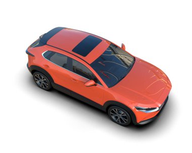 Bir spor arabanın 3 boyutlu canlandırması