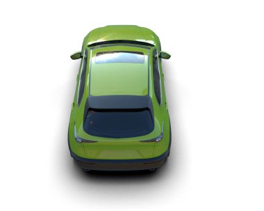 araba beyaz arkaplanda izole edildi