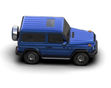 modern araba beyaz arkaplanda izole edildi